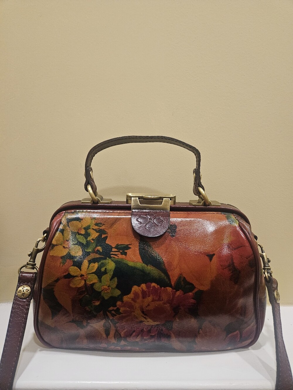 Patricia Nash Gracchi Floral Satchel - Picture 3 of 10